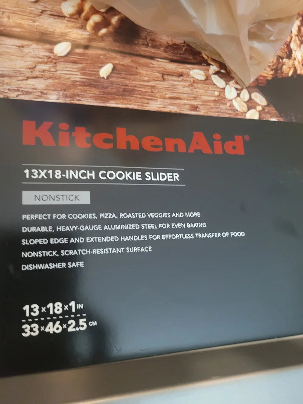 KitchenAid Gray Nonstick Cookie Slider Baking Sheet